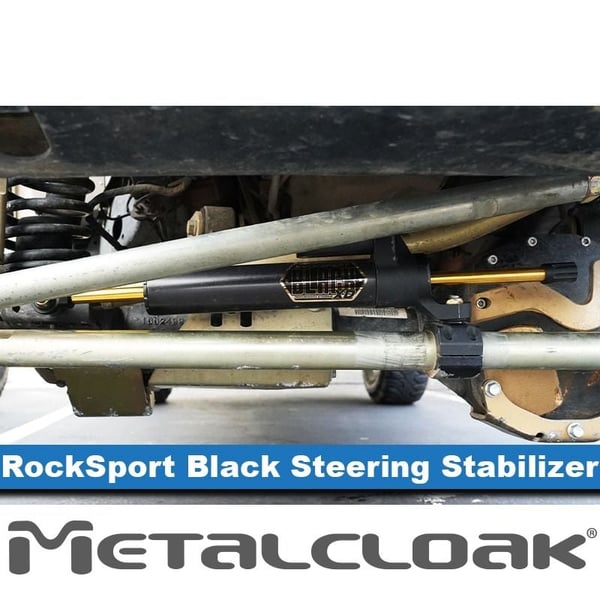 Metalcloak: Wrangler JK / JL / Gladiator JT: регульований рульовий демпфер RockSport Black XD