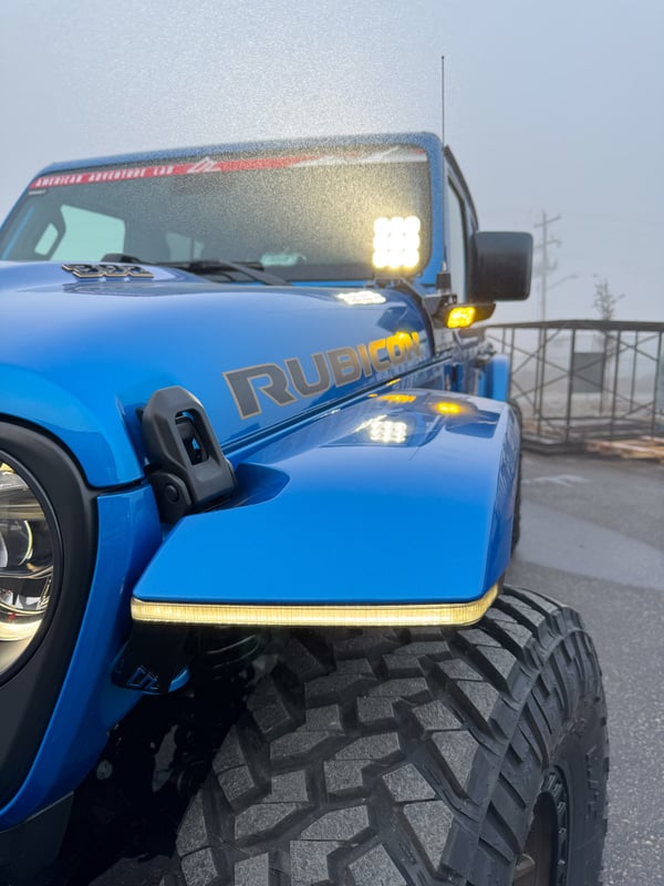 AAL: Wrangler JL / Gladiator JT: к-кт ліхтарів денного світла для високих розширювачів арок — изображение 4