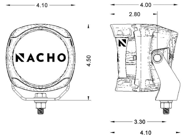 ARB: Wrangler JL / Gladiator JT / Wrangler JK: к-кт ламп NACHO Quatro Off-Road Spot