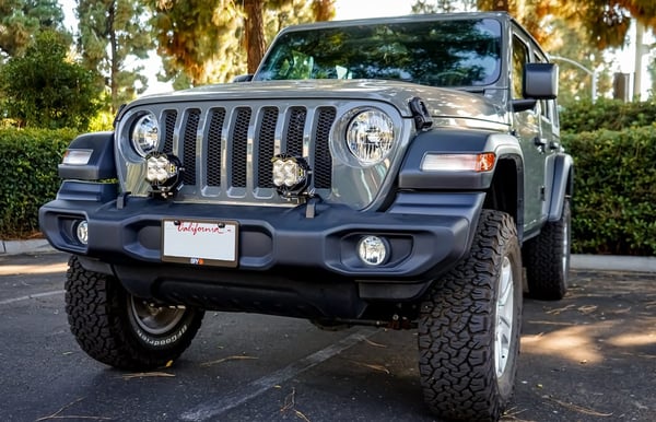 Baja Designs: Wrangler JL / Gladiator JT: к-кт ліхтарів LP6 Pro Driving Combo AUX (пластик. бампер)