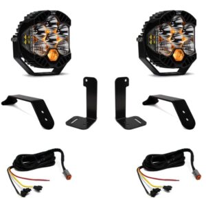 Baja Designs: Wrangler JL / Gladiator JT: к-кт ліхтарів LP6 Pro Driving Combo AUX (пластик. бампер)