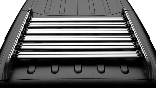 Teraflex: Wrangler JK 4dr: к-кт планок дахового багажника Nebo срібні (6 шт.)
