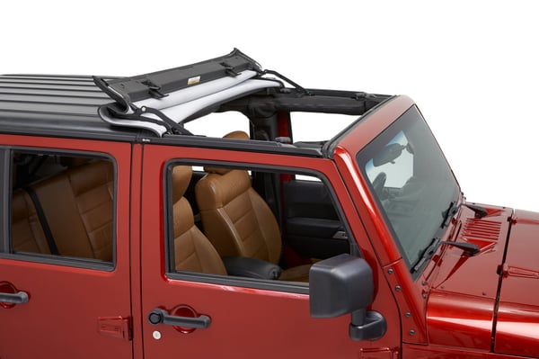 Bestop: Wrangler JK 2/4D: складний дах Sunrider (Black Diamond)